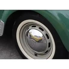 Jogo 4 Faixas Branca Banda Estreita para Pneus Automotiva Aro 13" 14" 15" 16"