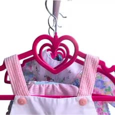 Kit 10 Cabides Aveludados Antideslizante Infantil