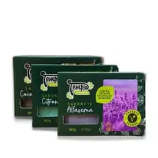 Kit com 3 Sabonetes Artesanal de Extrato Natural 90 Gr - PRODUTO VEGANO -