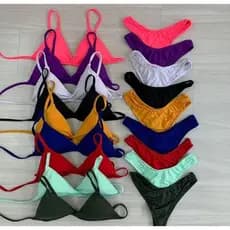 Biquini Asa Delta Feminino Com Bojo Suplex Promoção Só Hoje