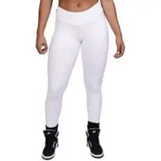 Calça Legging Feminina Branca Grossa Dia A Dia Envio Imediato Legging flocada lege nervura legging bolha branca