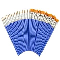 Pincéis de Pintura Azuis Variados.Kit de pincéis de acordo com variação escolhida
