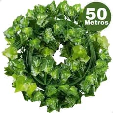 50 metros Trepadeira Hera Planta Artificial Pendente Realista Decoração 2,10m Cada