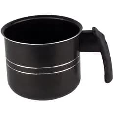 Canecão / Leiteira Antiaderente Preto | Resistente e Prático | Alumínio | Tamanhos nas Variações