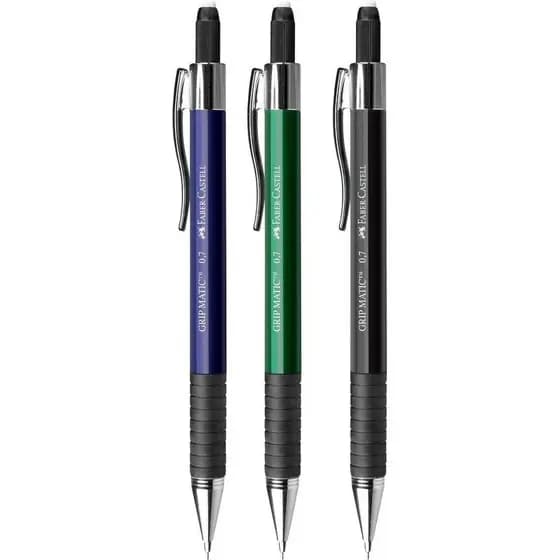 Lapiseira Grip Matic 0.7mm Metal Sortida Faber Castell
