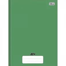 Caderno Brochura Capa Dura Universitário d+ Verde 48 Folhas Tilibra