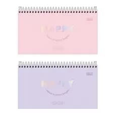 Agenda De Bolso Espiral Semanal M2 16,7 X 8,9 Cm Happy 2026 Tilibra
