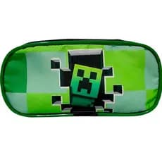 Estojo Duplo Escolar Personagem Minecraft