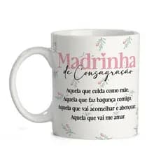 Caneca Madrinha Dinda de Consagração Personalizada Com Nome
