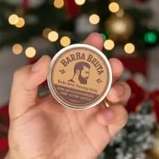 Cera Modeladora para Barba e Bigode BARBA BRUTA 20g Com Óleos Essenciais Naturais de Cedro