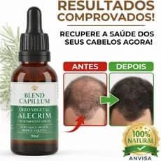 Óleo Alecrim Capilar 100% Puro Blend Capillum Natural Cabelos Barba Sobrancelhas