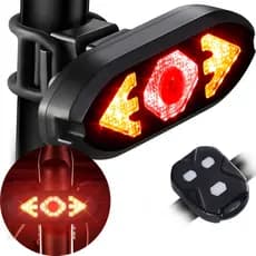 Sinalizador Lanterna Traseira Bike Seta Controle Som MTB USB