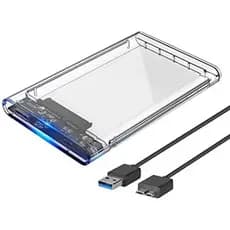 Case Hd Externo Transparente 3.0 Ssd Hd 2,5 De Notebook