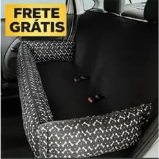 Protetor Pet Gigante para Banco Veicular Traseiro Impermeável Com Zíper e Almofadas Laterais P/G/GG