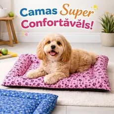 Cama Colchonete Almofada para Cachorro ou Gato Pet Pequeno e Grande Lavável