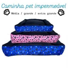 Cama Pet Impermeável Cachorro Atacadão Lavável Não Gruda Pelo com Zíper Média Grande Extra Grande