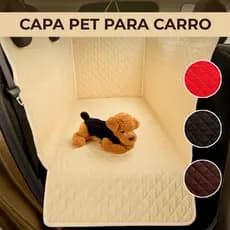 Capa Protetora Para Pets Cachorro Gato Banco De Carro Traseiro Cobre Todo o Banco Com zíper