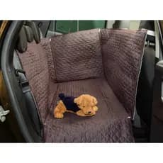 Capa Protetora Pet Impermeavel Banco de Carro Plus Size Cobre todo o Banco Estilo Cerca - cor marrom