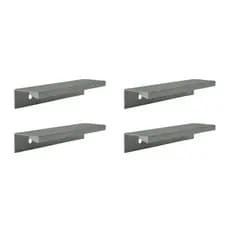 Kit 4 Puxador Alumínio FR60 32cm para Móveis Armários Gaveta