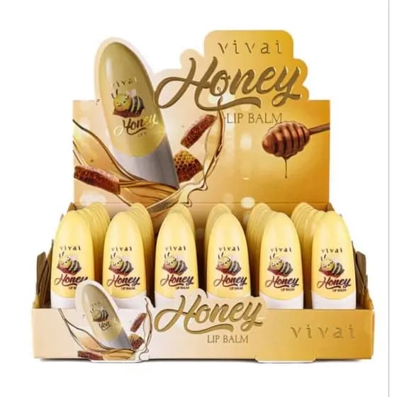Lip Balm Honey Vivai – Hidratante Labial com Aroma de Mel | Lábios Macios e Nutridos