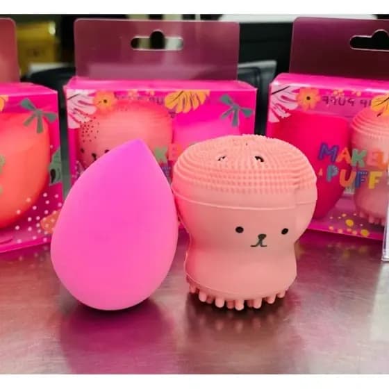 Kit Polvinho com Esponja de Maquiagem – Maciez e Precisão para sua Make!