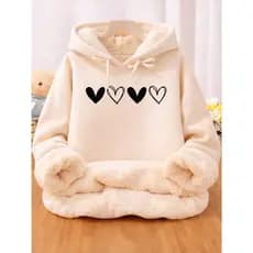 Moletom De Pelúcia Inverno Casual Luxo Elegante Premium Macio Térmico Confortável