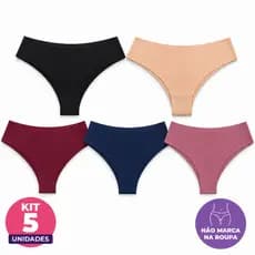 KIT 5 CALCINHAS LASER SEM COSTURA — CONFORTO QUE VOCÊ SENTE, INVISÍVEL QUE VOCÊ NEM PERCEBE