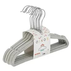 Cabide De Veludo Infantil reforçado -  Kit Com 10 Unidades - Oiko