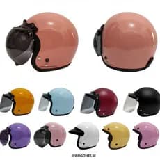 Capacete Bogo Infantil Carkidss SNI | Retrô Com Vidro Plano Convexo