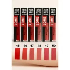 Batom Liquido Matte Max Love Líquido Longa Duração 24 horas