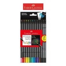Lápis De Cor Supersoft Macio 12 Cores +2 Lápis Faber