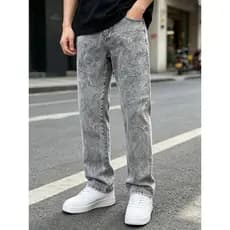 Cinza calça Jeans Masculina Estilo Slim Fit Casual Versátil Novo Modelo 2026