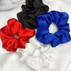 KIT 50 SCRUNCHIES DE CETIM (Xuxinhas de cetim) 50 Unidades