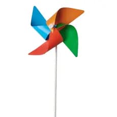 Kit 30 Cataventos Decoração Giratório 4 Pontas Em Papel Couchê Haste Em Plástico Colorido Presente Lembrancinha Festa