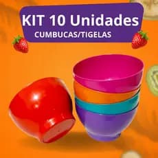 Cumbuca Tigela Vasilhas Pote 700ml Kit 10 und Petiscos Caldos Sorvete Açaí Porções Sopa Sobremesa