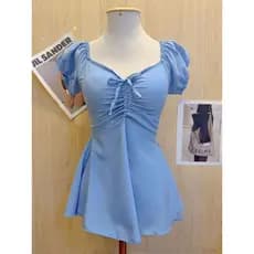 Blusinha Estilo Vestidinho Fofo Elegante Moda Feminina