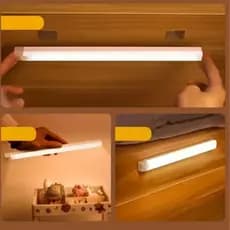 Lâmpada Luminária LED Portátil Inteligente Noturna Sensor Movimento Presença Recarregável S/ Fio USB