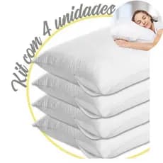 Kit 4 Capas Protetoras Para Travesseiro Fronha de Travesseiro Varias Cores -  Envio Imediato