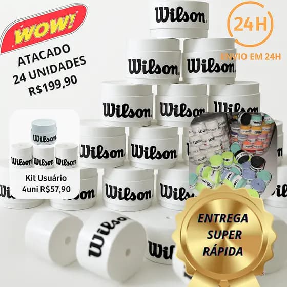 3un |4un| 6un| 12un ou 24un Overgrip Branco ou Colorido🎾 Perfurado Antiderrapante| Beach Tennis, Tênis, Padel e+