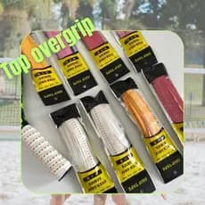 Kit 2 Top Overgrip Beach Tennis e Tênis, Toque Pegajoso Firmeza Antiderrapante, Absorve Suor!