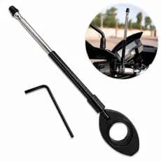 Antena Corta Pipa Anti Cerol Para Moto | Aço Inox Retrátil Universal 7 Estágios