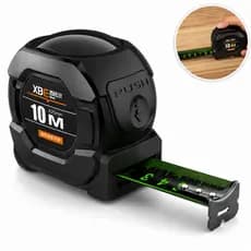 Trena Fita Métrica Aço Inoxidável 10m carbono Medição De Alta Precisão trena Profissional Obra Fluorescente Trava 7M
