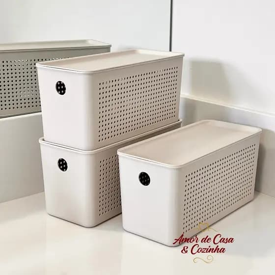 CESTO ORGANIZADOR FLOW 27X12X13CM