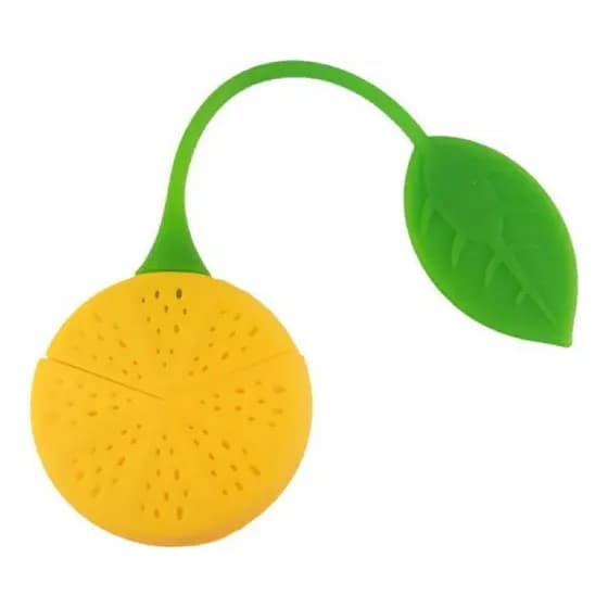Infusor De Chá Forma De Limão Em Silicone Chá Individual