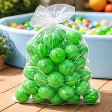 Kit 100 Bolinhas Para Piscina Coloridas Cor Única Verde