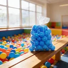 Kit 100 Bolinhas Para Piscina Coloridas Cor Única Azul