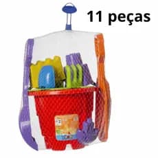 Balde de Praia Infantil com Garfos e formas Império GG: O Balde de Praia dos Grandes Sonhos