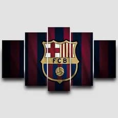 Quadros Decorativo Mosaico Barcelona Messi Mdf Full Hd