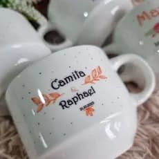 Xícara Personalizada 180 mL casamento, padrinhos, batizado, bodas