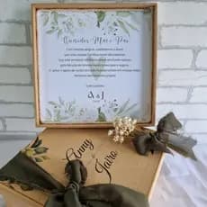 Caixas de MDF Personalizadas, 17x17x8cm, Convite Padrinhos, Casamento, Batizado, Lembrancinha, Joias